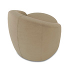 Poltrona Decorativa Orgânica Giratória Kit 2 Lua Suede Marr R