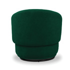 Poltrona Decorativa Orgânica Giratória Kit 2 Névoa Bouclê E03