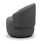 Poltrona Decorativa Orgânica Giratória Kit 2 Névoa Bouclê E03