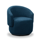 Poltrona Decorativa Orgânica Giratória Kit 2 Névoa Bouclê E03