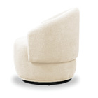 Poltrona Decorativa Orgânica Giratória Kit 2 Névoa Bouclê E03