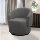 Poltrona Decorativa Orgânica Giratória Névoa Bouclê E03 - D'r