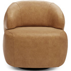 Poltrona Decorativa Orgânica Giratória Para Sala Living Barol
