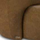 Poltrona Decorativa Orgânica Giratória Para Sala Living Barol