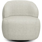 Poltrona Decorativa Orgânica Giratória Para Sala Living Barol