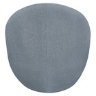 Poltrona Decorativa Orgânica Kaira Base Fixa Bouclé Azul Clar