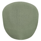 Poltrona Decorativa Orgânica Kaira Base Fixa Bouclé Verde Cla