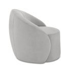 Poltrona Decorativa Orgânica Kit 2 Lua Suede D03 - D'rossi -