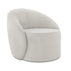 Poltrona Decorativa Orgânica Kit 2 Lua Veludo Cinza D03 - D'r