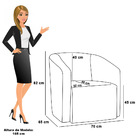 Poltrona Decorativa Orgânica Kit 2 Stella Max Bouclê D03 - D'