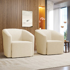 Poltrona Decorativa Orgânica Kit 2 Stella Max Linho Bege D03