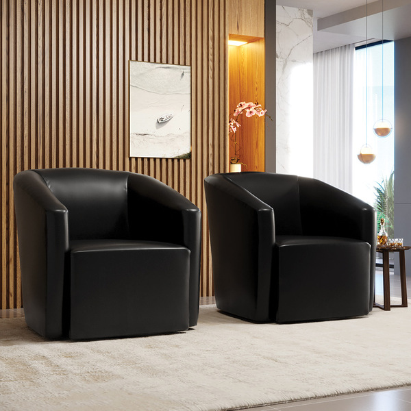 Poltrona Decorativa Orgânica Kit 2 Stella Max Sintético Pu D0