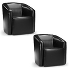 Poltrona Decorativa Orgânica Kit 2 Stella Max Sintético Pu D0