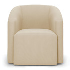 Poltrona Decorativa Orgânica Kit 2 Stella Max Suede Bege D03