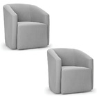 Poltrona Decorativa Orgânica Kit 2 Stella Max Suede D03 - D'r