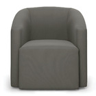 Poltrona Decorativa Orgânica Kit 2 Stella Max Suede Grafite D