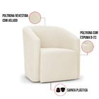 Poltrona Decorativa Orgânica Kit 2 Stella Max Veludo Bege D03