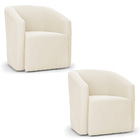 Poltrona Decorativa Orgânica Kit 2 Stella Max Veludo Bege D03