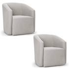 Poltrona Decorativa Orgânica Kit 2 Stella Max Veludo D03 - D'