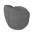 Poltrona Decorativa Orgânica Lua Bouclê Grafite D03 - D'rossi