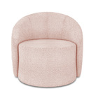 Poltrona Decorativa Orgânica Lua Bouclê Rosê D03 - D'rossi