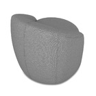 Poltrona Decorativa Orgânica Lua Linho D03 - D'rossi - Grafite