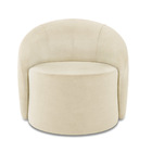 Poltrona Decorativa Orgânica Lua Suede D03 - D'rossi - Bege