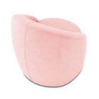 Poltrona Decorativa Orgânica Lua Suede D03 - D'rossi - Rosa B