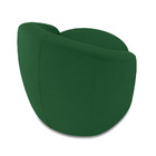 Poltrona Decorativa Orgânica Lua Suede Verde D03 - D'rossi