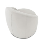 Poltrona Decorativa Orgânica Lua Veludo Cinza D03 - D'rossi