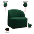 Poltrona Decorativa Orgânica Para Sala Diully Bouclê E03 - D'