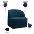 Poltrona Decorativa Orgânica Para Sala Diully Bouclê E03 - D'