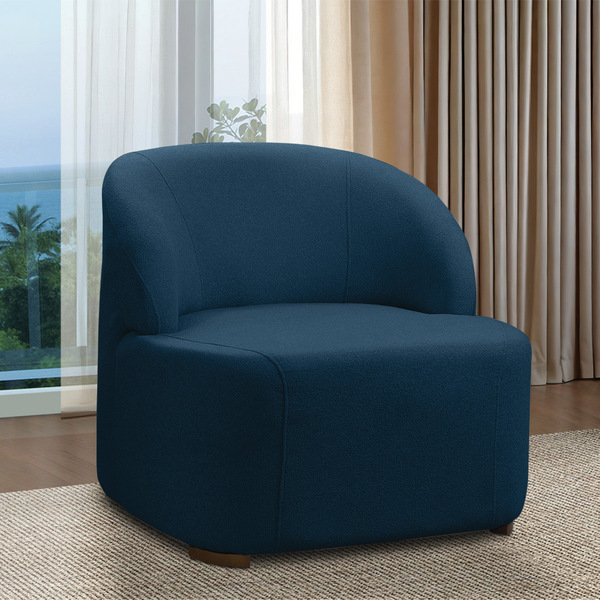 Poltrona Decorativa Orgânica Para Sala Diully Bouclê E03 - D'