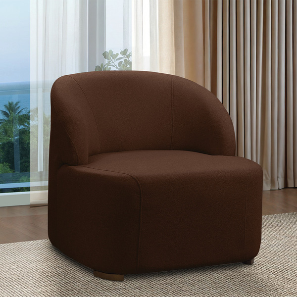 Poltrona Decorativa Orgânica Para Sala Diully Bouclê E03 - D'