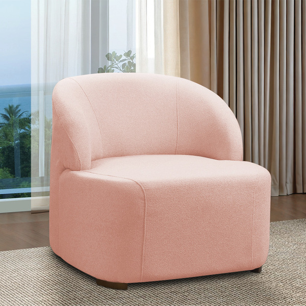 Poltrona Decorativa Orgânica Para Sala Diully Bouclê E03 - D'