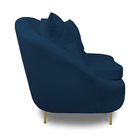 Poltrona Decorativa Orgânica Pé Ferro Dourado Kit 2 Zaya Bouc