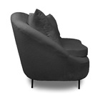 Poltrona Decorativa Orgânica Pé Ferro Preto Kit 2 Zaya Bouclê