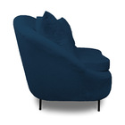 Poltrona Decorativa Orgânica Pé Ferro Preto Kit 2 Zaya Bouclê