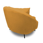 Poltrona Decorativa Orgânica Pé Ferro Preto Kit 2 Zaya Bouclê