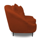 Poltrona Decorativa Orgânica Pé Ferro Preto Zaya Bouclê C05 -