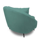 Poltrona Decorativa Orgânica Pé Ferro Preto Zaya Bouclê C05 -