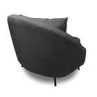 Poltrona Decorativa Orgânica Pé Ferro Preto Zaya Bouclê C05 -