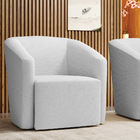 Poltrona Decorativa Orgânica Stella Max Linho D03 - D'rossi -