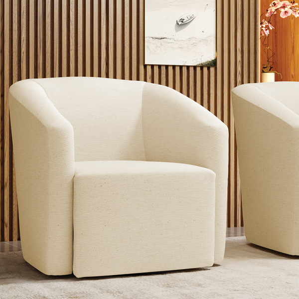 Poltrona Decorativa Orgânica Stella Max Veludo Bege D03 - D'r