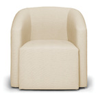 Poltrona Decorativa Orgânica Stella Max Veludo Bege D03 - D'r