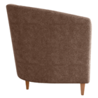 Poltrona Decorativa Para Descanço Minas Boucle Marrom