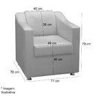 Poltrona Decorativa Para Escritório De Madeira Maya Veludo Ve