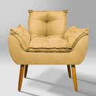 Poltrona Decorativa Para Recepção Amarelo