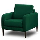 Poltrona Decorativa Para Sala 1 Lugar Livia Veludo Verde Isofa