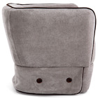 Poltrona Decorativa Para Sala Agata Veludo Importado Cinza -